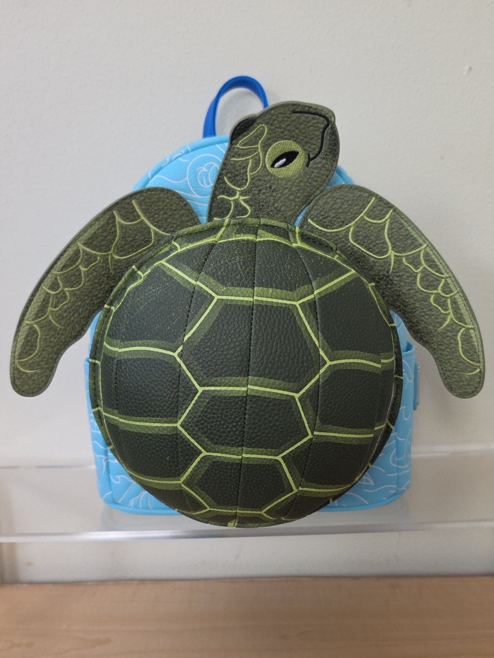 Loungefly Sea World Blue and Green Turtle Backpack